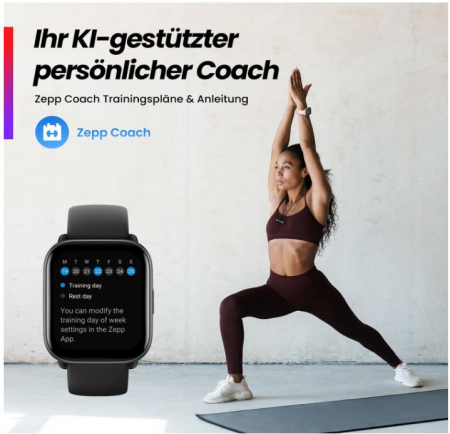 Smartwatch Amazfit Active, 1.75 inchi, baterie de 14 zile [10]