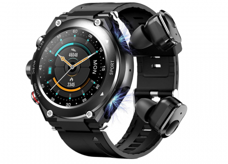 Smartwatch CISIYOO JRLinco 2 în 1 cu căști Bluetooth [0]