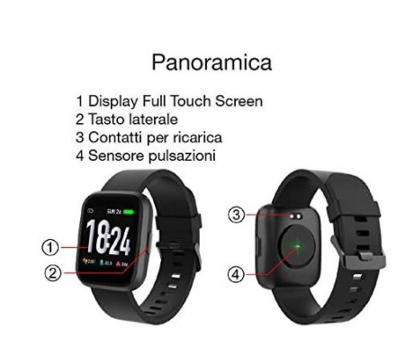 Smartwatch Tesmed Fit 2.0, 1.4 inch, impermeabil, negru [13]