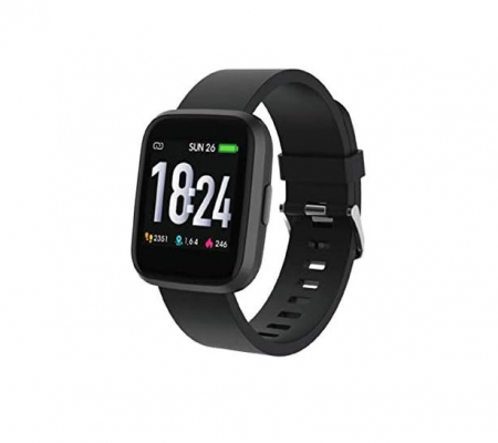 Laptop, Tablete & Telefoane - Smartwatch Tesmed Fit 2.0, 1.4 inch, impermeabil, negru