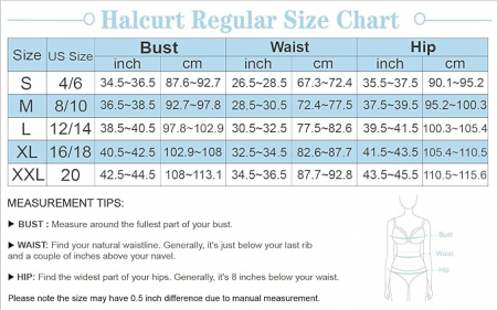 Sort de baie pentru femei Halcurt, talie inalta, negru, 2XL [5]