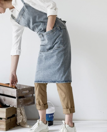 Șorț de denim reglabil, Pincy, multifunctional, unisex [3]