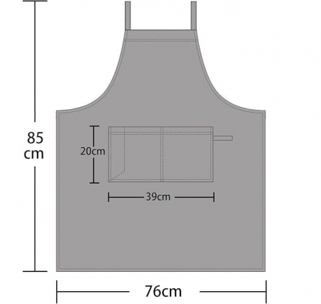 Șorț de denim reglabil, Pincy, multifunctional, unisex [5]