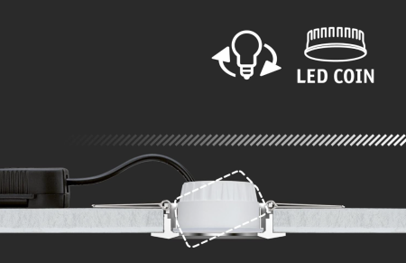Spot incastrat Paulmann 93416 LED Cymbal 1x6.8W, IP44, dimabil, alb, 2700K [7]