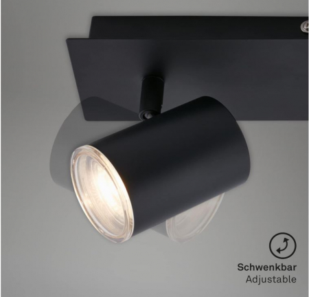 Spot pentru baie Briloner 2731-025, 2xGU10, IP44, negru [6]