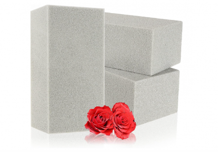 Plante & Flori - Spumă florală Com-Four pentru flori proaspete sau flori uscate, 3 bucati