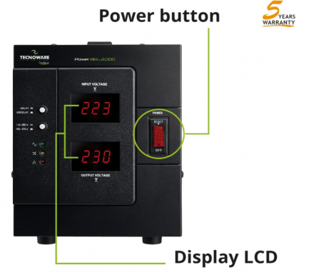 Stabilizator automat de tensiune Tecnoware Power Reg 2000VA [3]