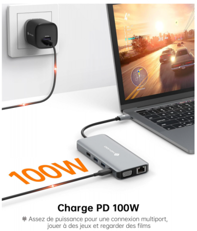 Statie de andocare NOVOO HUB Type-C 11 în 1 [5]