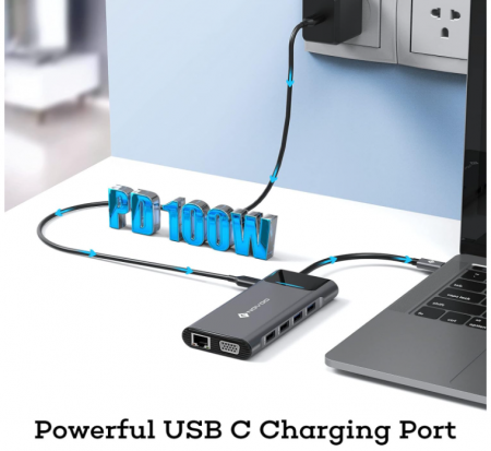 Stație de andocare NOVOO Hub USB C, 12 în 1 [3]
