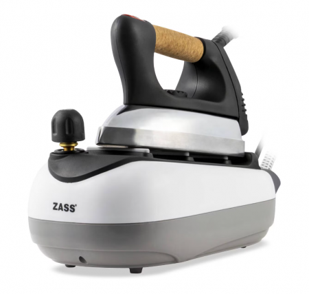 Statie de calcat Zass SG 02A, presiune a aburului de 3,5 bari, Putere boiler: 1200 W, putere fier: 800 W [1]