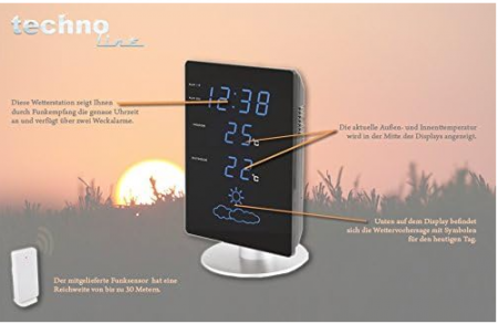 Stație meteo Technoline WS 6820 cu temperatură, oră și tendință meteo, LED [1]