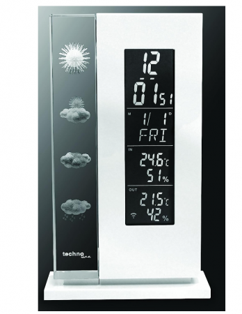 Stație meteo Technotrade Technoline WS 6600, simboluri meteo 3D imprimate cu laser în sticlă [2]