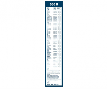 Ștergător auto Bosch Twin 550U, lungime: 550 mm, pentru parbriz [2]