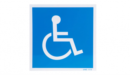 Hartie si produse din hartie - Sticker Semn Persoane cu Dizabilitati, WOLFPACK PROFESSIONAL LINE, Albastru, 21 x 21 cm
