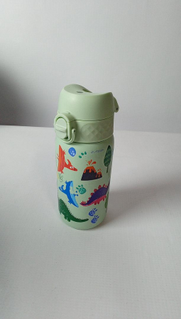 Sticla de apă din oțel inoxidabil Ion8 pentru copii, 400 ml, dinozauri [1]