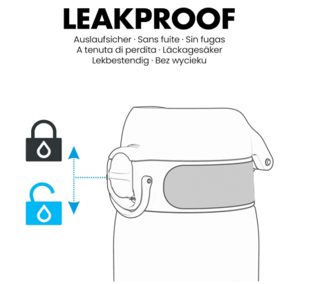 Sticla de apă din oțel inoxidabil Ion8 pentru copii, 400 ml, dinozauri [3]