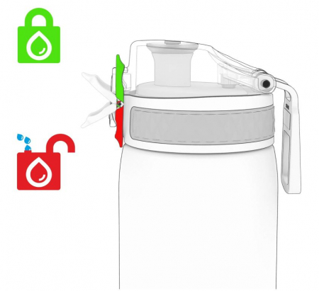 Sticla de apa Ion8, 350 ml, fara BPA, roz [7]