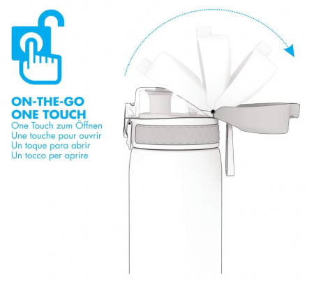 Sticla de apa Ion8, 350 ml, fara BPA, roz [6]