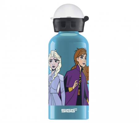 Bucatarie & Servire - Sticla de apă SIGG din aluminiu pentru copii Anna & Elsa, Fără BPA, 0.4L