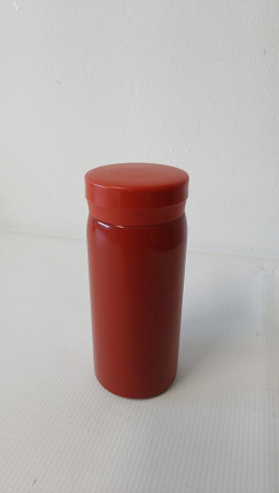 Sticla termos din otel inoxidabil Boenkush, 200 ml, fara BPA, rosu [1]