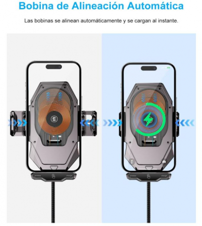 Suport auto cu incarcator pentru telefon mobil ESSAGER, cu ventuza [4]