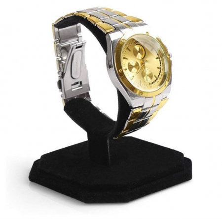 TOATE PRODUSELE - Suport ceas Tip C, din catifea neagra, UKCOCO