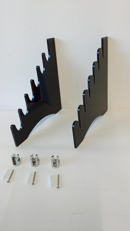 Suport de perete pentru cuțite/sabii din acril, negru [1]