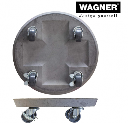 Suport ghiveci cu roți Wagner Ø 28 x 7,5 cm, Capacitate de incarcare 100kg, 20090101 [6]