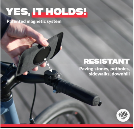 Suport magnetic de telefon pentru biciclete, impermeabil, Marime 2XL, pana la 17.2 cm (6.77'') [5]