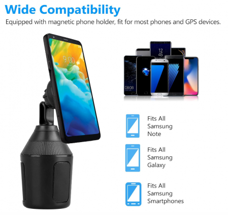 Suport magnetic pentru telefon auto EEEKit, universal reglabil [3]