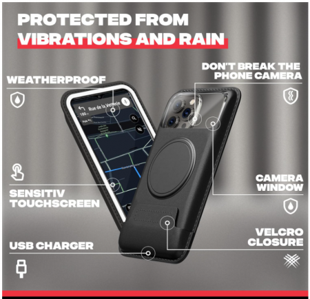 Suport magnetic pentru telefon pentru motociclete Shapeheart [3]