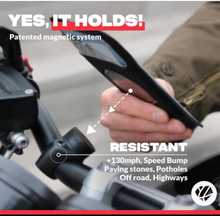 Suport magnetic pentru telefon pentru motociclete Shapeheart [2]