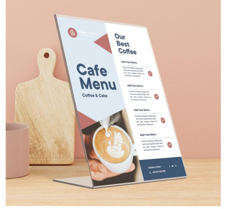 Suport meniu EUROPEL, dimensiune A5, portret [3]