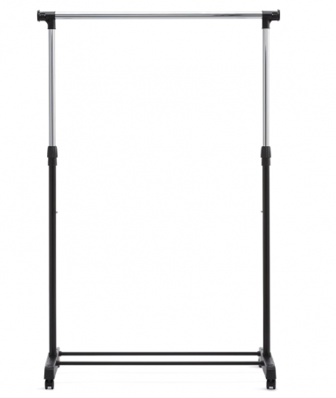 Suport pentru haine cu roți Amazon Basics, crom [2]