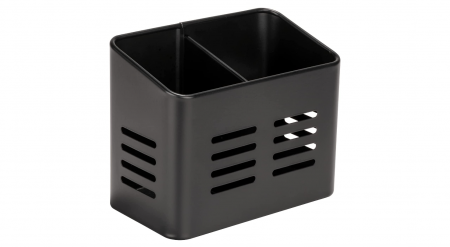 Suport pentru tacâmuri WENKO, negru, 16 x 13.5 x 9 cm [0]
