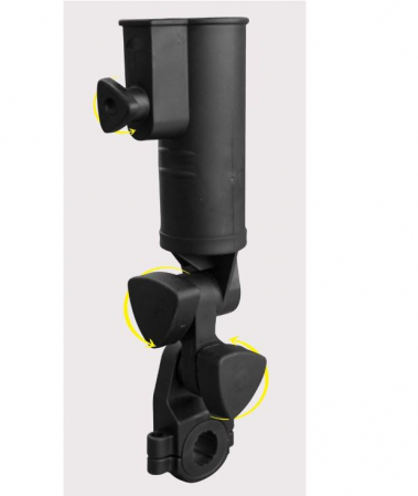 Suport pentru umbrela pentru carucior de golf Golfer's Club, universal, negru [3]