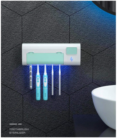 Suport periute de dinti cu sterilizare UV, 5 periuțe [3]