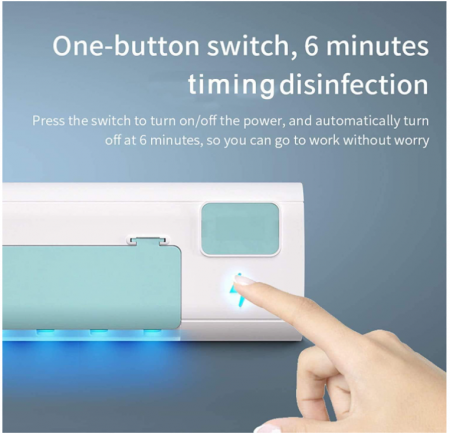 Suport periute de dinti cu sterilizare UV, 5 periuțe [6]