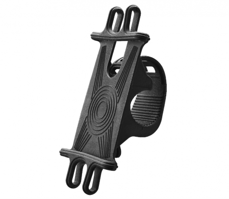 Ciclism - Suport telefon Cellularline Rider din silicon pentru bicicleta, Negru