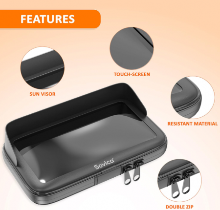 Suport telefon pentru motociclete, impermeabil, pana la 7,5" [6]