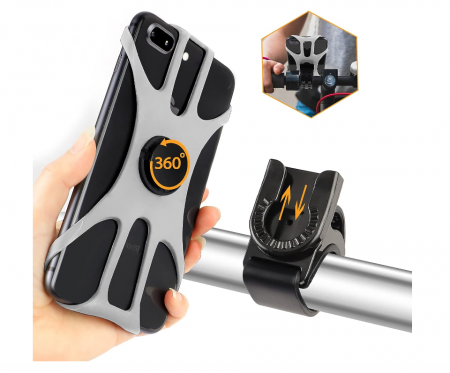 Suport universal de telefon pentru bicicletă, telefoane de 4.57 - 7 inci [0]
