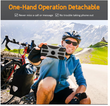 Suport universal de telefon pentru bicicletă, telefoane de 4.57 - 7 inci [2]