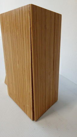 Suport vertical pentru cuțite cu insertie flexibila Relaxdays, din bambus , organizator de bucătărie [3]