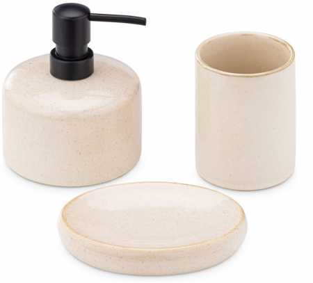 Suporturi moderne pentru accesorii de baie Navaris din ceramica [4]