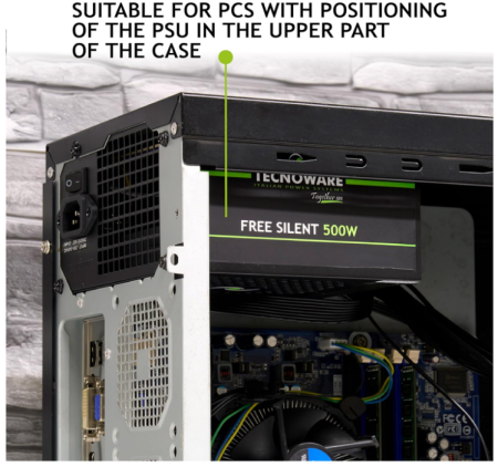 Sursa de alimentare PC Tecnoware Power Systems ATX Free Silent 500, negru [8]