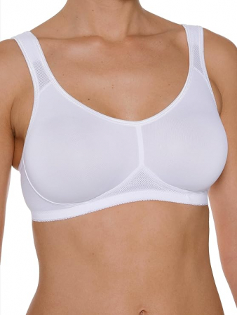 Fashion - Sutien, bustiera sport pentru femei DORINA Flex, alb, Marimea 95C
