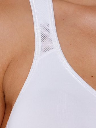 Sutien, bustiera sport pentru femei DORINA Flex, alb, Marimea 95C [3]