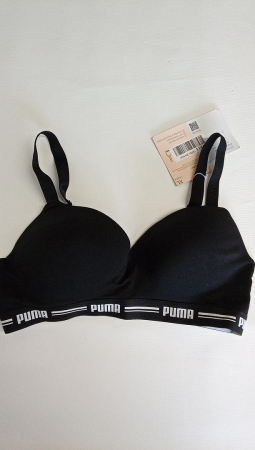 Sutien căptușit pentru femei Puma Iconic Padded, negru, Marimea XL [1]