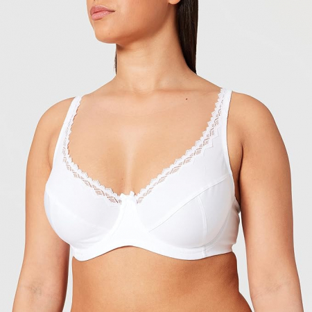 Sutien cu armatura pentru femei DIM My Essentials, alb, 80B [0]