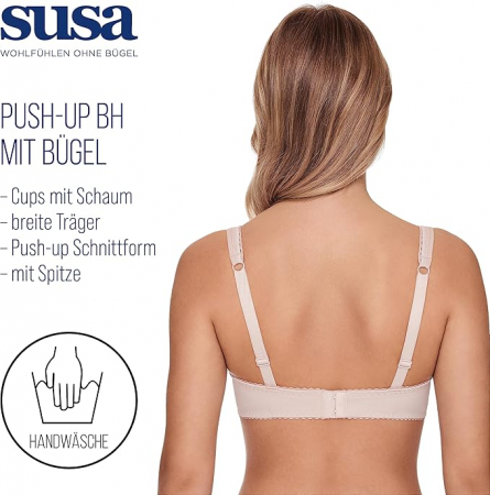Sutien cu armatura pentru femei SUSA Balconette Dirndl, bej, 100B [1]